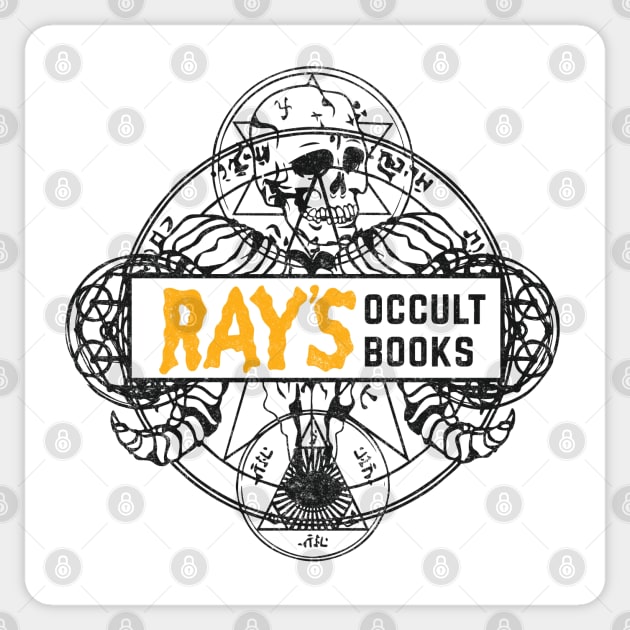 Ray's Occult Books - vintage logo Sticker by BodinStreet